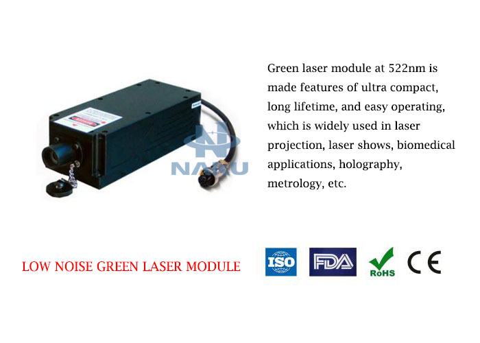 522nm Low Noise Green Laser 1~100mW